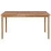 Conjunto de comedor de jardín 5 piezas madera maciza de teca