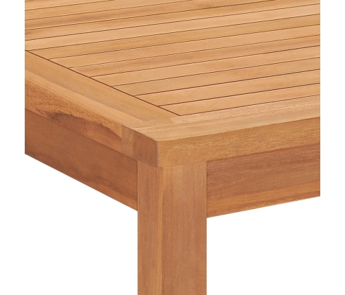 Conjunto de comedor de jardín 5 piezas madera maciza de teca