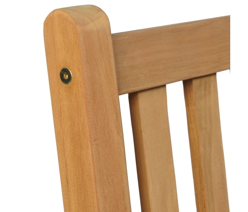 Conjunto de comedor de jardín 5 piezas madera maciza de teca