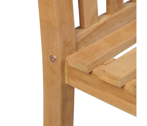 Conjunto de comedor de jardín 5 piezas madera maciza de teca