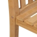 Conjunto de comedor de jardín 5 piezas madera maciza de teca