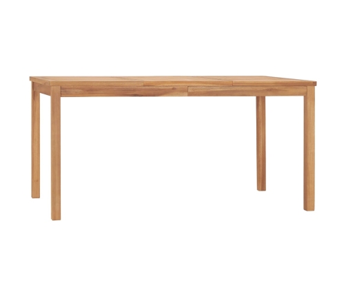 Conjunto de comedor de jardín 5 piezas madera maciza de teca