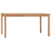 Conjunto de comedor de jardín 5 piezas madera maciza de teca