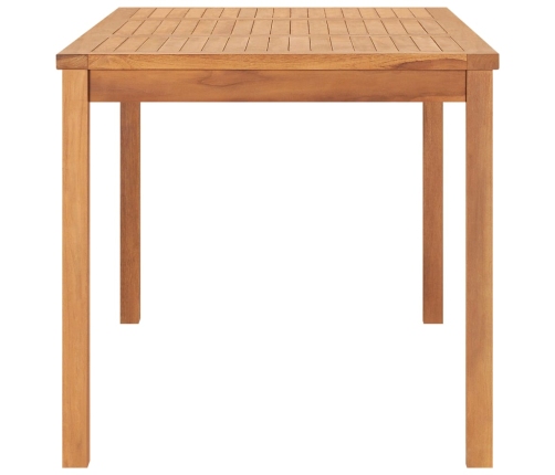 Conjunto de comedor de jardín 5 piezas madera maciza de teca