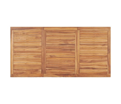 Conjunto de comedor de jardín 7 piezas madera maciza de teca