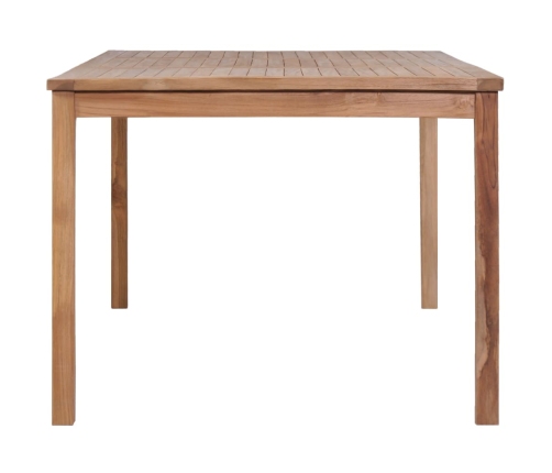 Conjunto de comedor de jardín 7 piezas madera maciza de teca