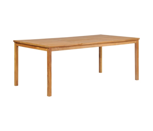 Conjunto de comedor de jardín 7 piezas madera maciza de teca