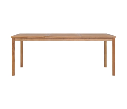 Conjunto de comedor de jardín 7 piezas madera maciza de teca