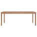 Conjunto de comedor de jardín 7 piezas madera maciza de teca