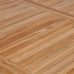 Conjunto de comedor de jardín 7 piezas madera maciza de teca