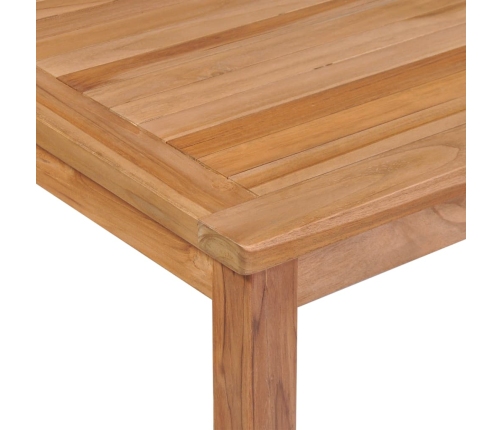 Conjunto de comedor de jardín 7 piezas madera maciza de teca