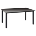 Juego de comedor para jardín 5 piezas negro