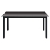Juego de comedor para jardín 5 piezas negro