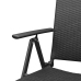 Juego de comedor para jardín 5 piezas negro