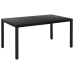 Juego de comedor para jardín 5 piezas negro