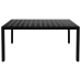 Juego de comedor para jardín 5 piezas negro
