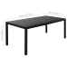 Juego de comedor para jardín 7 piezas negro