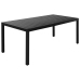 Juego de comedor para jardín 7 piezas negro