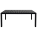 Juego de comedor para jardín 7 piezas negro
