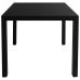 Juego de comedor para jardín 5 piezas negro y marrón