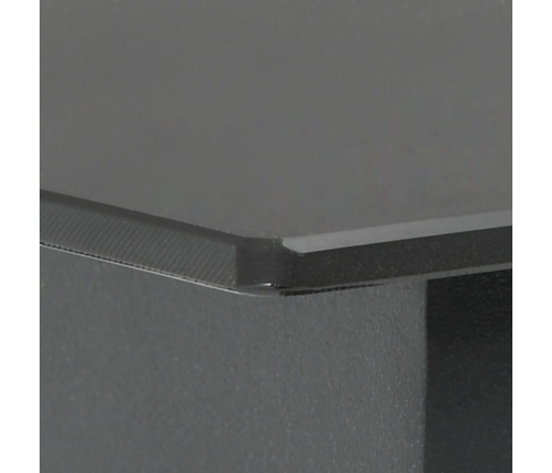Set de comedor de jardín de 5 piezas PVC ratán negro