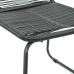 Set de comedor de jardín de 3 piezas PVC ratán negro