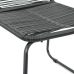 Set de comedor de jardín de 3 piezas PVC ratán negro