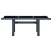 Set comedor jardín 7 pzas cojines ratán sintético gris oscuro