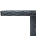Set comedor jardín 9 pzas cojines ratán sintético gris oscuro