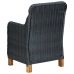Set comedor jardín 9 pzas cojines ratán sintético gris oscuro