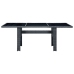 Set comedor jardín 9 pzas cojines ratán sintético gris oscuro