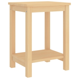 Mesitas de noche madera maciza de pino natural 35x30x47cm