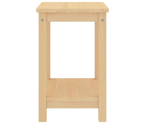 Mesitas de noche madera maciza de pino natural 35x30x47cm