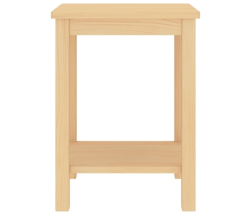 Mesitas de noche madera maciza de pino natural 35x30x47cm