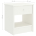 vidaXL Mesita de noche madera maciza de mango blanco 35x30x40 cm