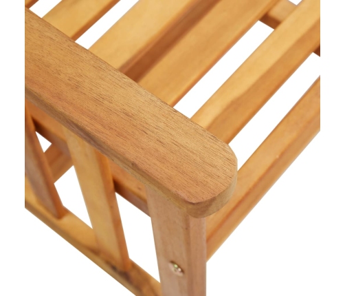 Sillas y mesita de jardín con cojines madera maciza acacia
