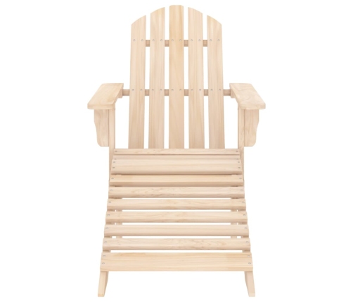 Silla jardín Adirondack con otomana madera maciza de abeto