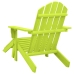 Silla jardín Adirondack con otomana madera maciza abeto verde