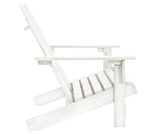 Silla Adirondack de jardín 2 plazas madera de abeto blanco