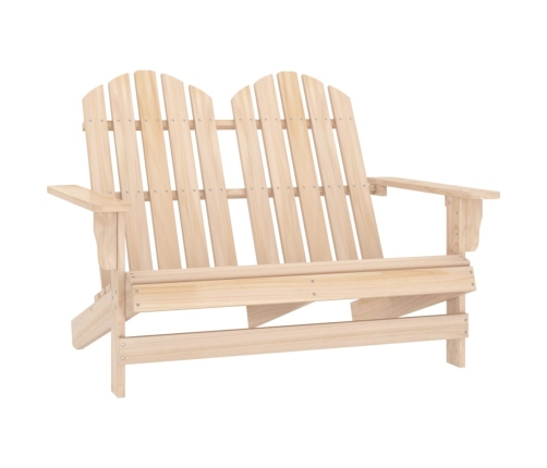 Silla Adirondack de jardín 2 plazas madera maciza de abeto