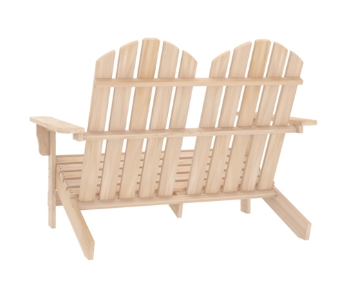 Silla Adirondack de jardín 2 plazas madera maciza de abeto