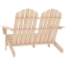 Silla Adirondack de jardín 2 plazas madera maciza de abeto