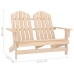 Silla Adirondack de jardín 2 plazas madera maciza de abeto