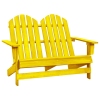 Silla Adirondack de jardín 2 plazas madera de abeto amarillo