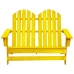 Silla Adirondack de jardín 2 plazas madera de abeto amarillo