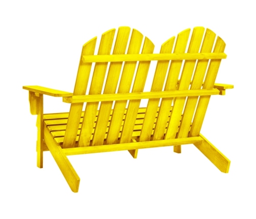 Silla Adirondack de jardín 2 plazas madera de abeto amarillo