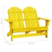 Silla Adirondack de jardín 2 plazas madera de abeto amarillo