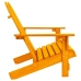 Silla Adirondack de jardín 2 plazas madera maciza abeto naranja