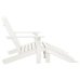 Silla Adirondack de jardín 2 plazas madera maciza abeto blanco