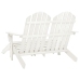 Silla Adirondack de jardín 2 plazas madera maciza abeto blanco